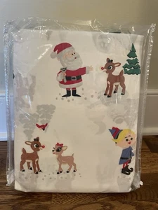 Pottery Barn Kids Rudolph glow in the dark sheet set twin Christmas New - Picture 1 of 2