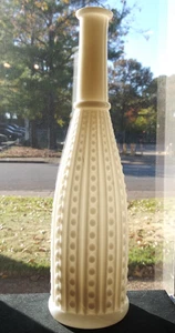 1890-1910 Milk Glass Cologne Bottle - Blown in Mold  8-1/2'' - Picture 1 of 4