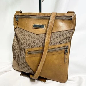 Christian Dior Street Chic Trotter Shoulder Tote Bag Canvas Leather Handbag Used - Picture 1 of 17