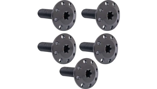 Arlen Ness Floating Brake Rotor Bolts Front Black 5-Pack 300-907 Harley Davidson - Image 1 of 1