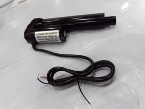 Black Heavy Duty Linear Actuator 4 Inch Stroke 225lb Max Lift Output 12 Volt DC - Picture 1 of 7