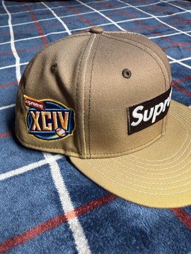 Supreme Money Box Logo New Era Black Fitted Size 7 1/4 | eBay