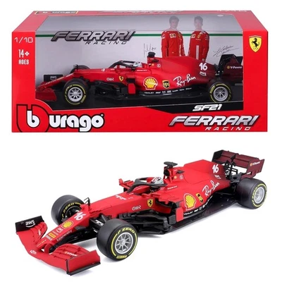 FERRARI SF21 #16 GP FORMULA UNO F1 2021 LECLERC BURAGO 16809 1:18 BBURAGO - Immagine 1 di 4