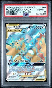 2019 Pokémon Hidden Fates Moltres Zapdos Articuno GX PSA 10 Gem Mint - Picture 1 of 3