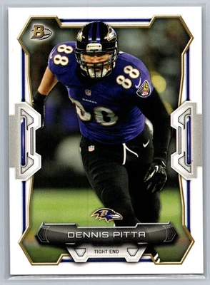 Dennis Pitta 2015 Bowman Baltimore Ravens #19 - Image 1 of 2