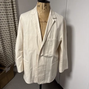 Men’s Worne X AWMS Ecru White Dibnah Jacket Blazer - Size Medium - Picture 1 of 4