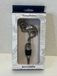 Tommy Bahama Wine Bottle Stopper Flamingo Silver Island Life Beach House Bar NEW - Picture 1 of 4