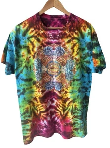 Camiseta Palomas Jugando Ping Pong Banda Tye Dye Talla Grande Colorida Divertida - Imagen 1 de 11