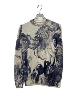 Suéter para hombre Vivienne Westwood tejido mármol L gris negro azul patrón abstracto - Imagen 1 de 4