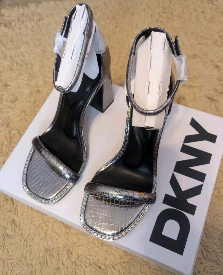 DKNY Waylin - Sandalias con correa al tobillo Tacones Mujer Zapatos US9 Foto 1 de 4