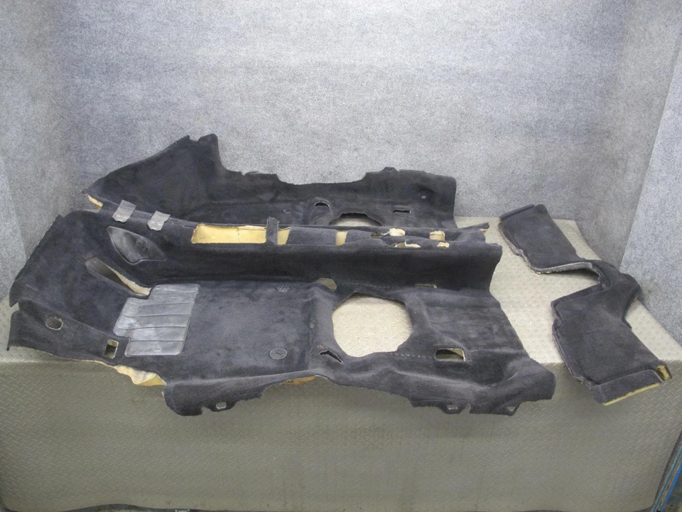 1997-2004 PORSCHE BOXSTER 986 INTERIOR CARPET LINER FLOOR MAT COVER BLACK - Image 1 of 4