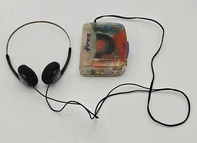 Reproductor de casete portátil Sony Walkman FREQ AM/FM transparente Y2K WM-FQ01 - - Cinturón nuevo Foto 1 de 4