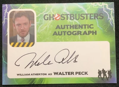 Карта с автографом охотников за привидениями Уильяма Атертона в роли Уолтера Пека — криптозойская - Изображение 1 из 2