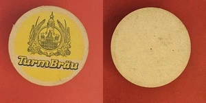 Turm Bräu gelber Kreis Brauerei Bierdeckel Bier - Bild 1 von 1