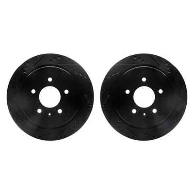 For Cadillac STS 05-11 R1 Concepts Drilled & Slotted Rear Brake Rotor Set Foto 1 de 3