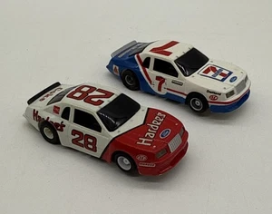 1986 TYCO Hardee's/Coke & 7 Eleven/Chief ~ Ford Thunderbird HO Slot Cars - Foto 1 di 21