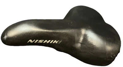 Nishiki Cionlli Bike Saddle Seat – Black Padded Comfort Seat - 150mm Seat Post - Image 1 of 4
