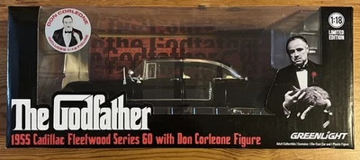 Greenlight The Godfather 1955 Cadillac Fleetwood 60 Don Corleone Figure 1:18 New - Image 1 of 4