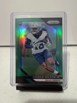 2018 Panini Prizm Rookie Cedrick Wilson Jr. - Green Prizm (RC) Dallas Cowboys - Image 1 of 3