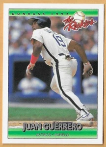 JUAN GUERRERO HOUSTON ASTROS #46 - DONRUSS THE ROOKIES CASI NUEVO-COMO NUEVO 1992 - Imagen 1 de 2