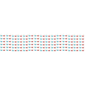 3 Count Videobrille Anaglyph 3D-Filmbrille Doofe Rahmen Kind - Bild 1 von 12