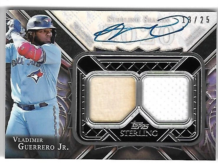 VLADIMIR GUERRERO JR. 2022 TOPPS STERLING AUTO AUTOGRAPH JERSEY/BAT CARD #13/25! - Image 1 of 1