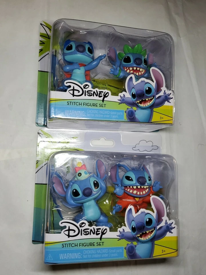 2 Nuevo Juego de Figuras Disney Lilo & Stitch Superhéroe 3" + Hula & Alien + Lote Scrump Foto 1 de 4