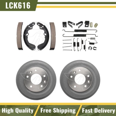 Tambores de freno traseros y zapatas de freno kit de resorte de hardware para Mazda 626 1993-2001 2002 Foto 1 de 4