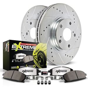 Powerstop K754-26 Brake Discs And Pad Kit 2-Wheel Set Front for 240 Nissan 240SX