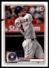 2020 Bowman Base #41 George Springer - Houston Astros