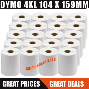 20 rolls Dymo 4XL White Extra Large Shipping Labels 104 x 159mm - Picture 1 of 21