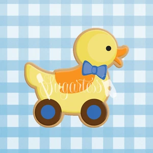 Baby and Toddler Pull Along Toy Duck Cookie Cutter - PLA Plastic - Picture 1 of 1