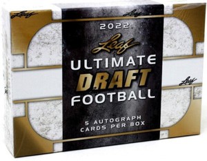 2022 Leaf Ultimate Draft Football Hobby Box FACTORY SEALED 5 AUTO'S