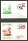 1962  WORLDS 1ST HOVERCRAFT SERVICE RHYL / WALLESEY IN/OUT  SPECIAL POST CARDS 