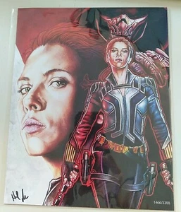 Impresión de Fan Art Bam Box Black Widow autografiada por artista - Imagen 1 de 5