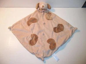 SECURITY BLANKET ANGEL DEAR - PUPPY DOG -  TAN/ BROWN SPOTS - EX. COND - Picture 1 of 4