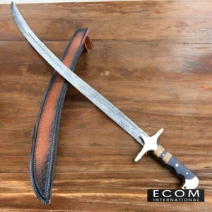 Handmade Scimitar Sword With Scabbard Arabic Sword Ottoman Sword Asian Shamshir. - Picture 1 of 4