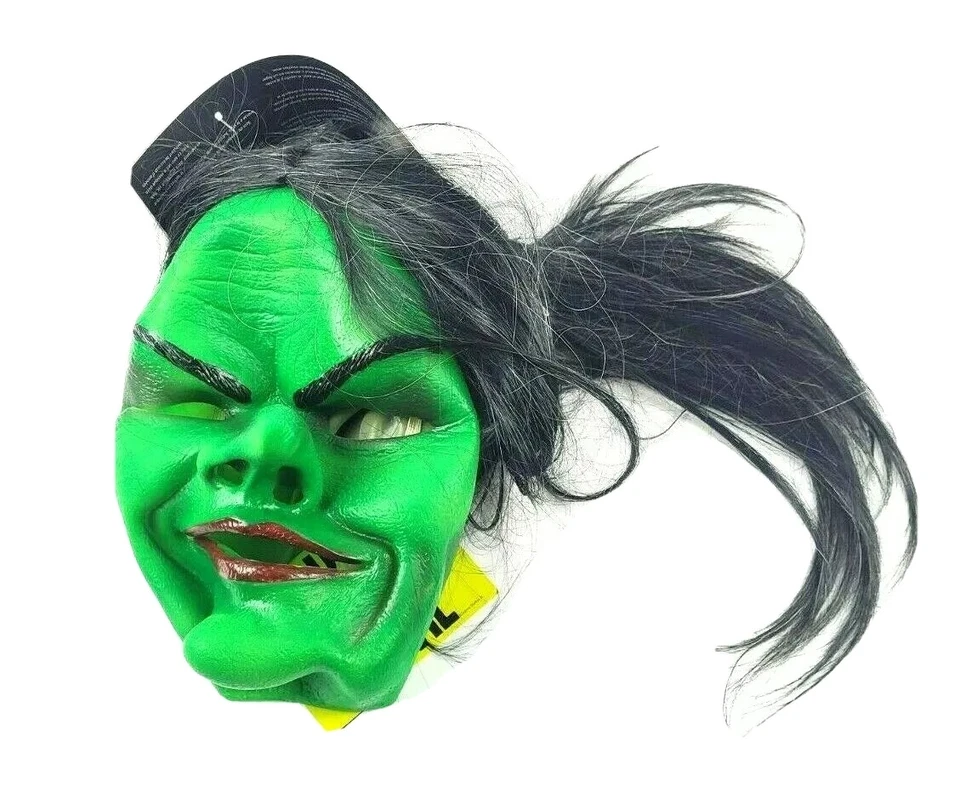 Mercedes ведьма супермягкий УФ черный свет реактивный взрослых латекс маска для Хэллоуина - Изображение 1 из 4