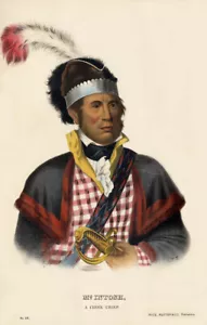 McKenney Hall Indian McINTOSH A Creek Chief 13x19 Print #38 - Picture 1 of 4