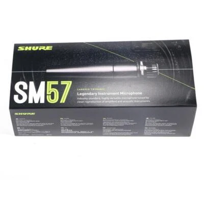 Shure SM57 LC Cardioid Dynamic Microphone - Black New - Image 1 of 4