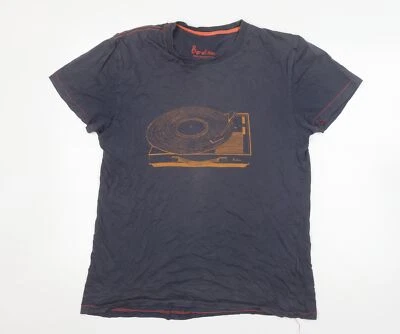 Boden Hombre Camiseta Negra Retro Gráfica, M, Manga Corta, Algodón Foto 1 de 4