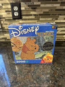 Disney Winnie The Pooh 1000 Piece Puzzle Robert Silvers PHOTOMOSAICS & Poster - Picture 1 of 6