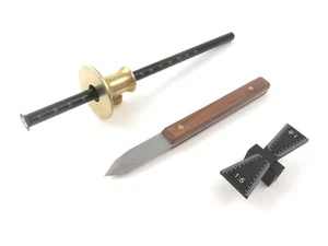 3 Piece Dovetail Layout Kit with Dovetail Marking Jig with 1:5 and 1:8 Slopes - Picture 1 of 4