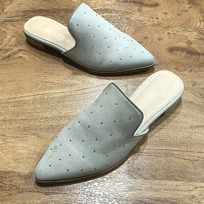 Zapatos MI.IM Gris Mula Sin Cordones Imitación Cuero Mujer Talla 6 M Foto 1 de 4