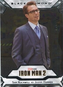 Marvel Black Diamond Base Card [149] #5 Sam Rockwell as Justin Hammer