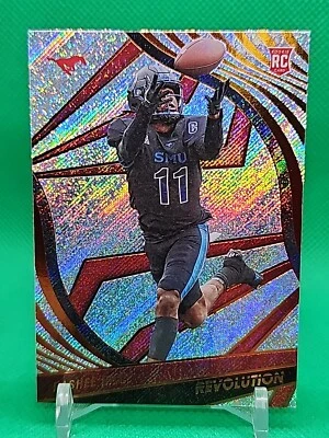 2023 CHRONICLES REVOLUTIONS DRAFT PICKS FOOTBALL-RASHEE RICE-ROOKIE-CHIEFS- SMU - Image 1 of 4