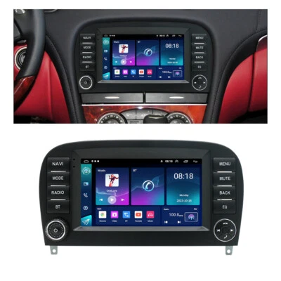 For 05-12 Mercedes SL300 SL350 SL500 SL550 SL600 Carplay Stereo Radio GPS FM 7" - Image 1 of 4
