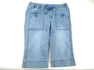 Oh Baby by Motherhood Maternity Blue Capri Cropped Drawstring Pants Size Small - Picture 1 of 12