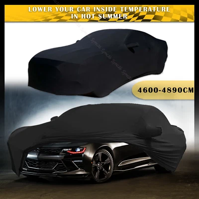 For Chevrolet  Camaro Indoor Black Dustproof Stain Stretch Full Car Cover Foto 1 de 4