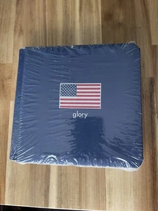 NEW Creative Memories Glory Scrapbook Album 7 x 7 Navy Blue American Flag USA - Picture 1 of 2